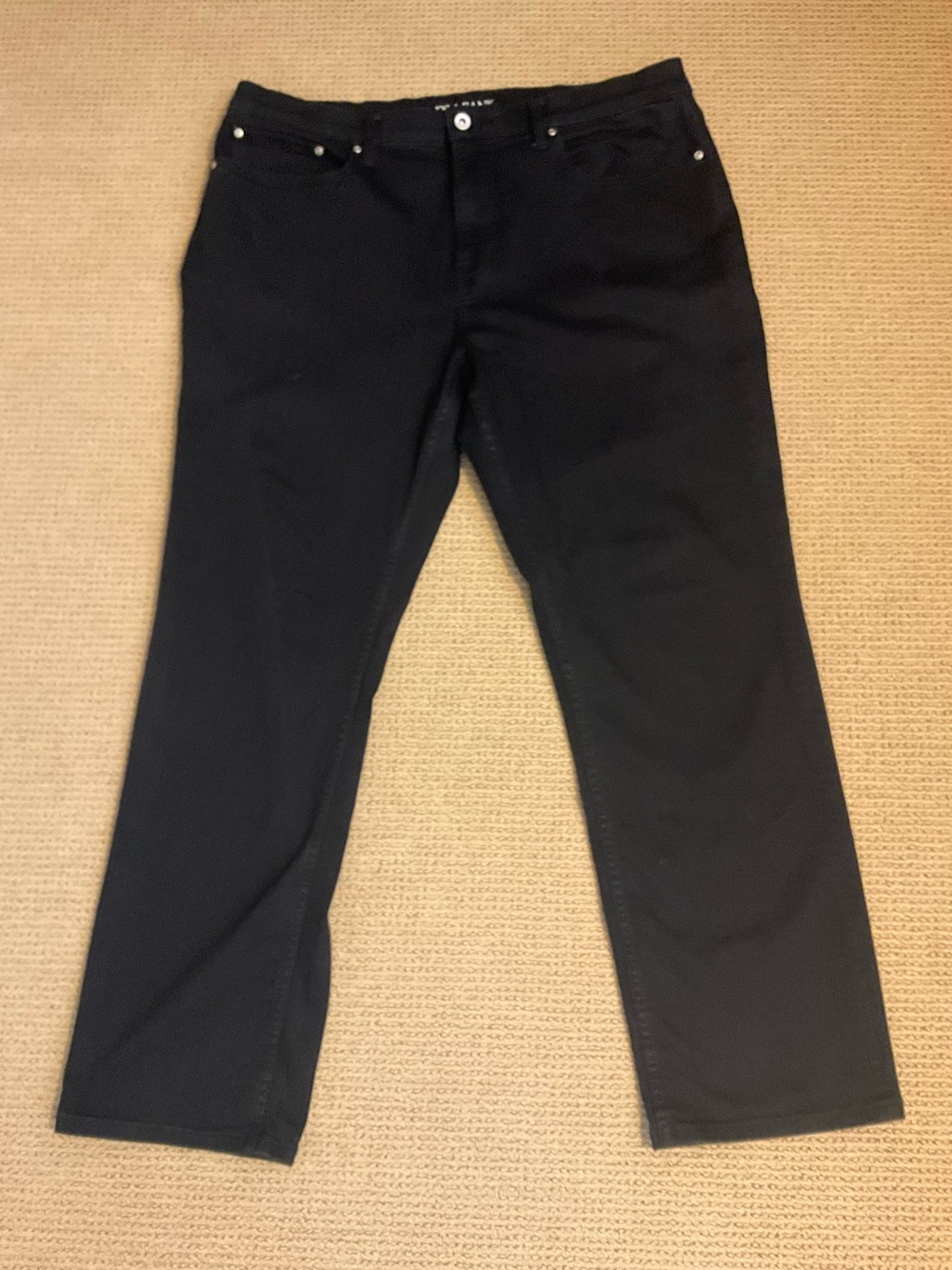 Jos A Bank Men’s traditional fit Classic Black Straight Leg Jeans size 38×32